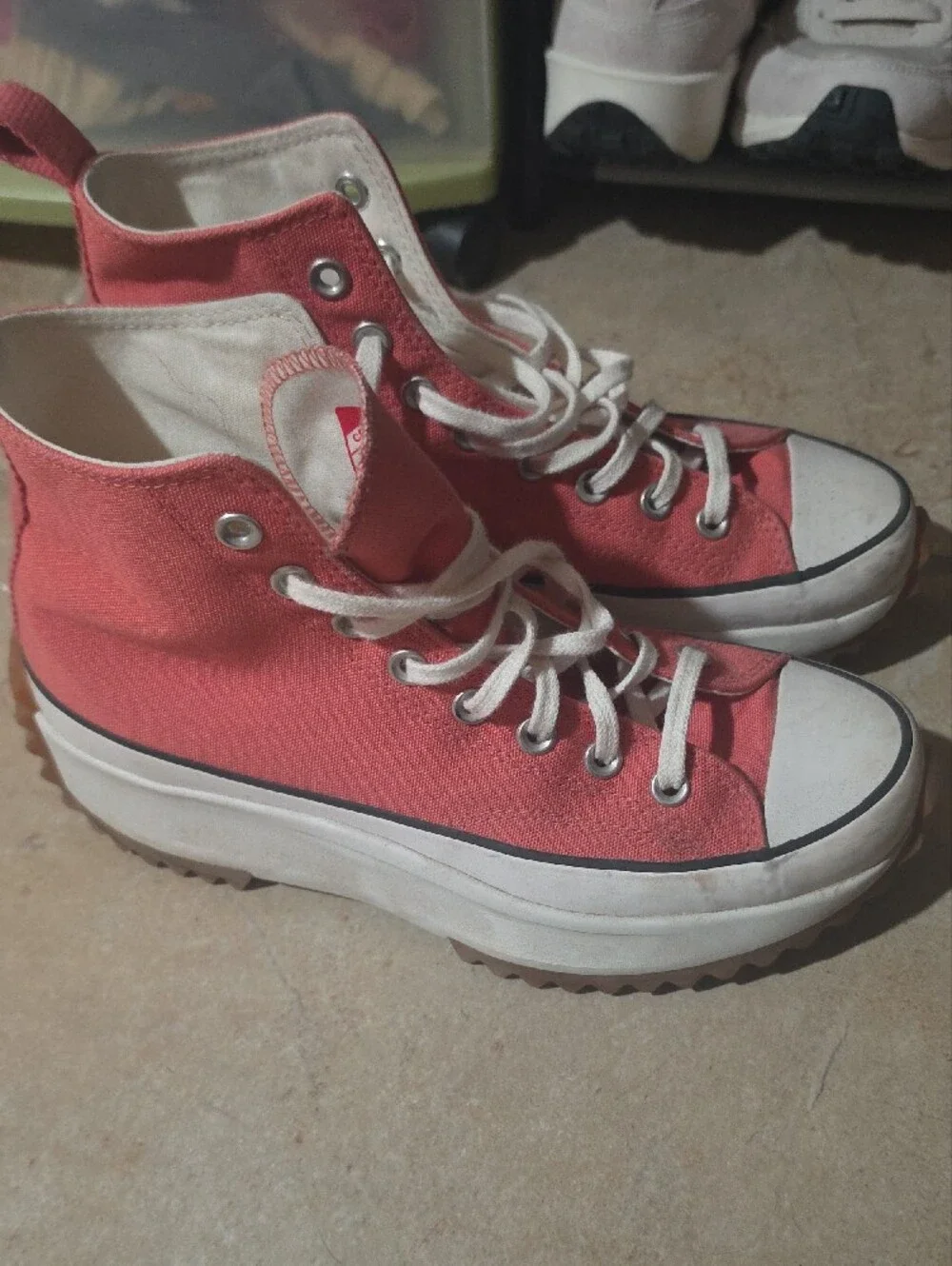 Converse Chuck Taylor All Star High Top Pink Canvas Sneakers